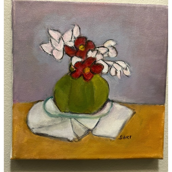 floral painting flower still life original oil painting painting on canvas.